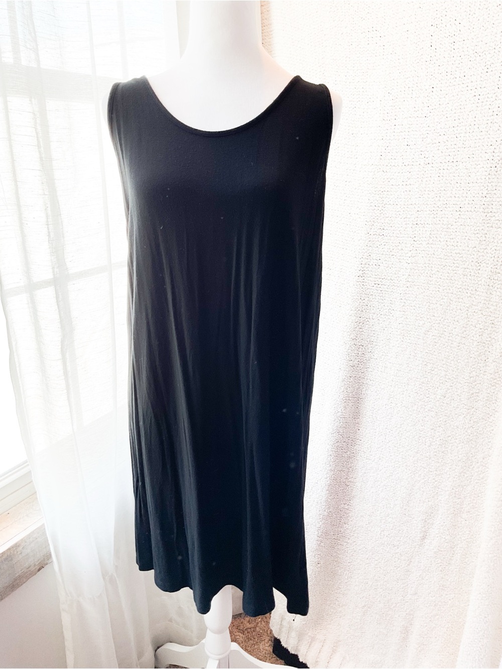 Stars Above Black Scoop Neck Tank Top